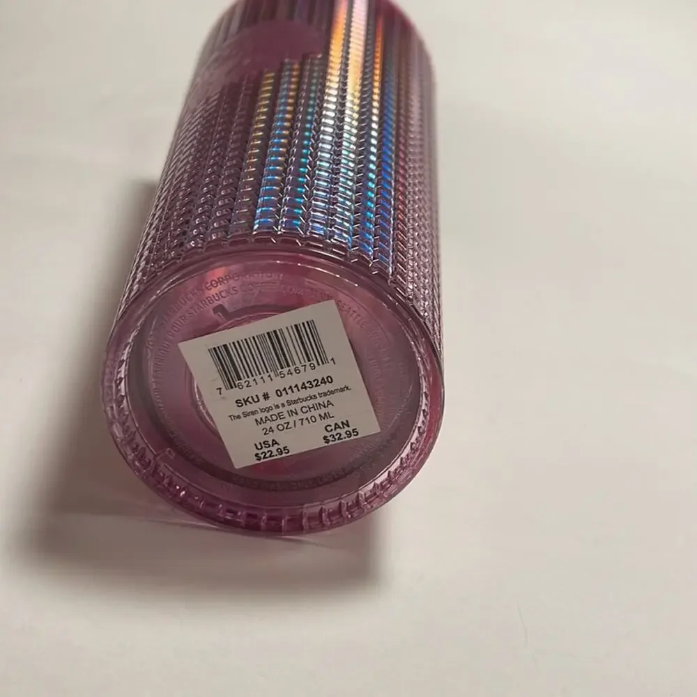 Starbucks NWT Cold Cup Pink 24oz Acrylic Tumbler